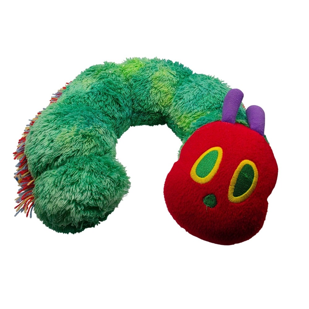 The Very Hungry Caterpillar Eric Carle Toddler Travel‎ Neck Pillow Green 10"